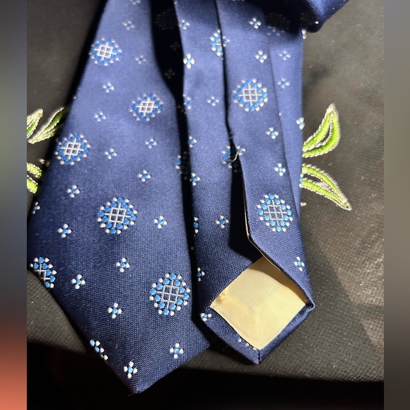 MONTGOMERY WARD VTG NWT Blue Polyester tie. - Picture 6 of 6